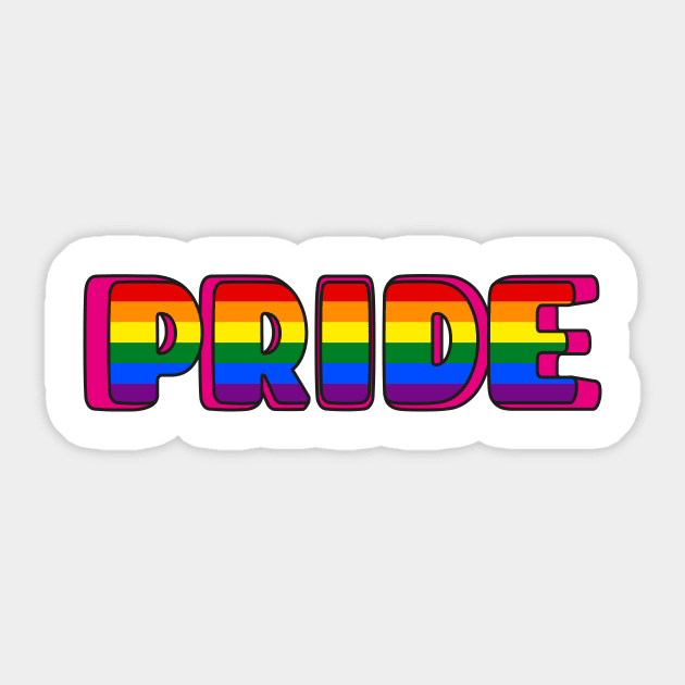 Pride rainbow Sticker by Laura Vasi
